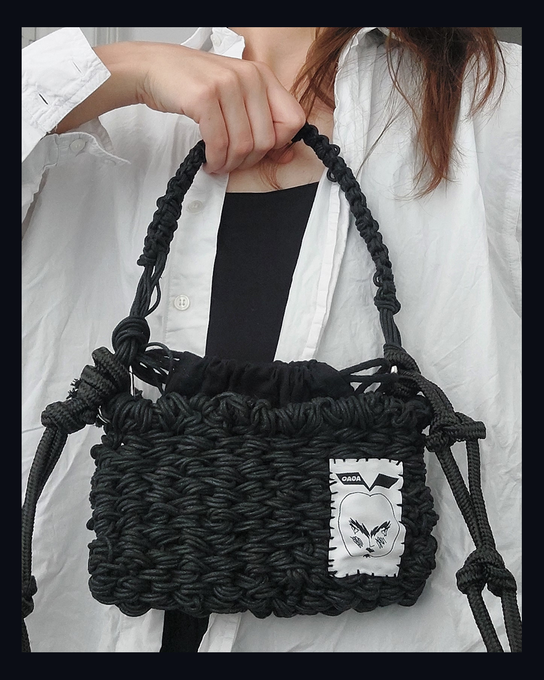 small weaved basket bag