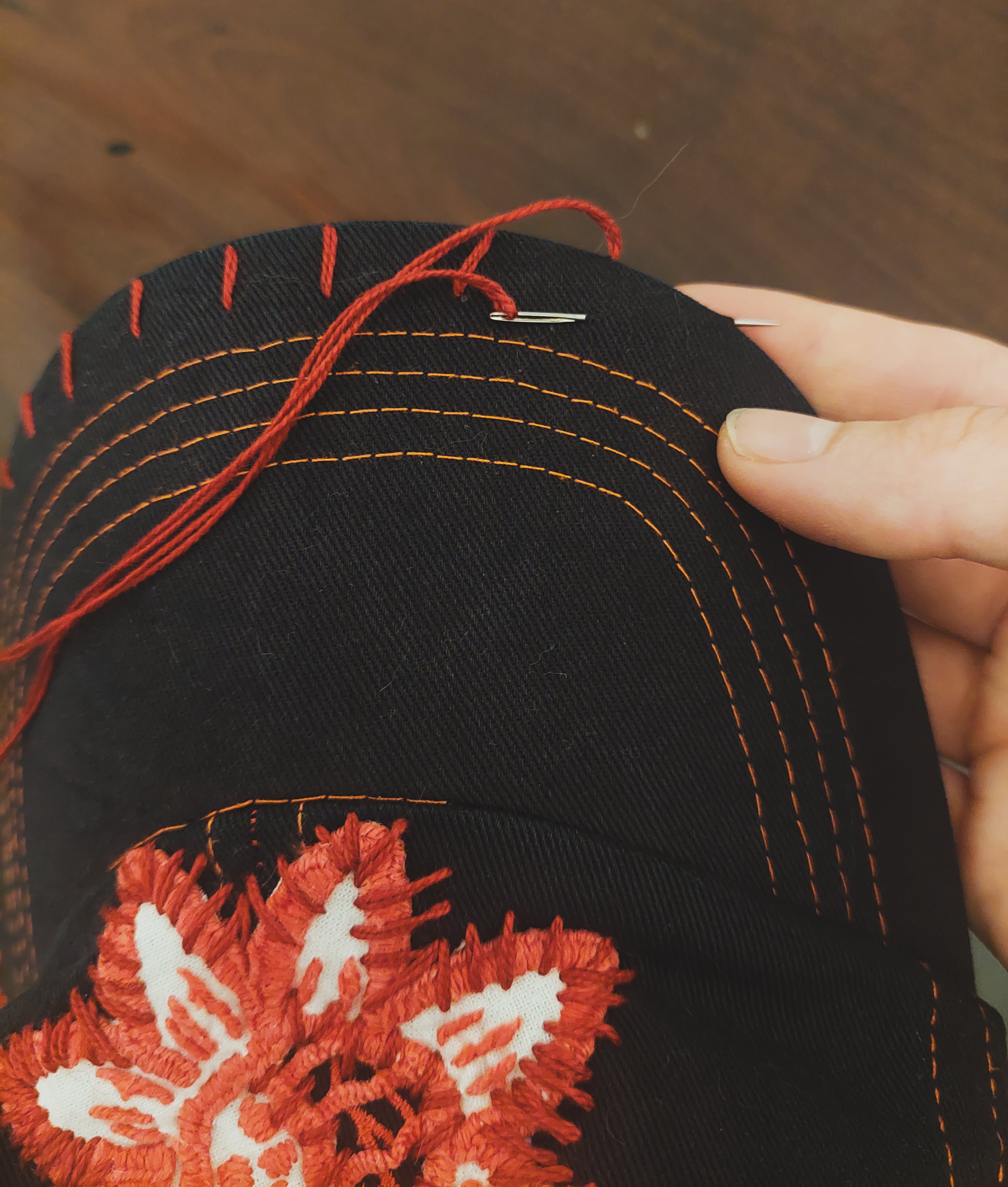 upcycled vintage hat