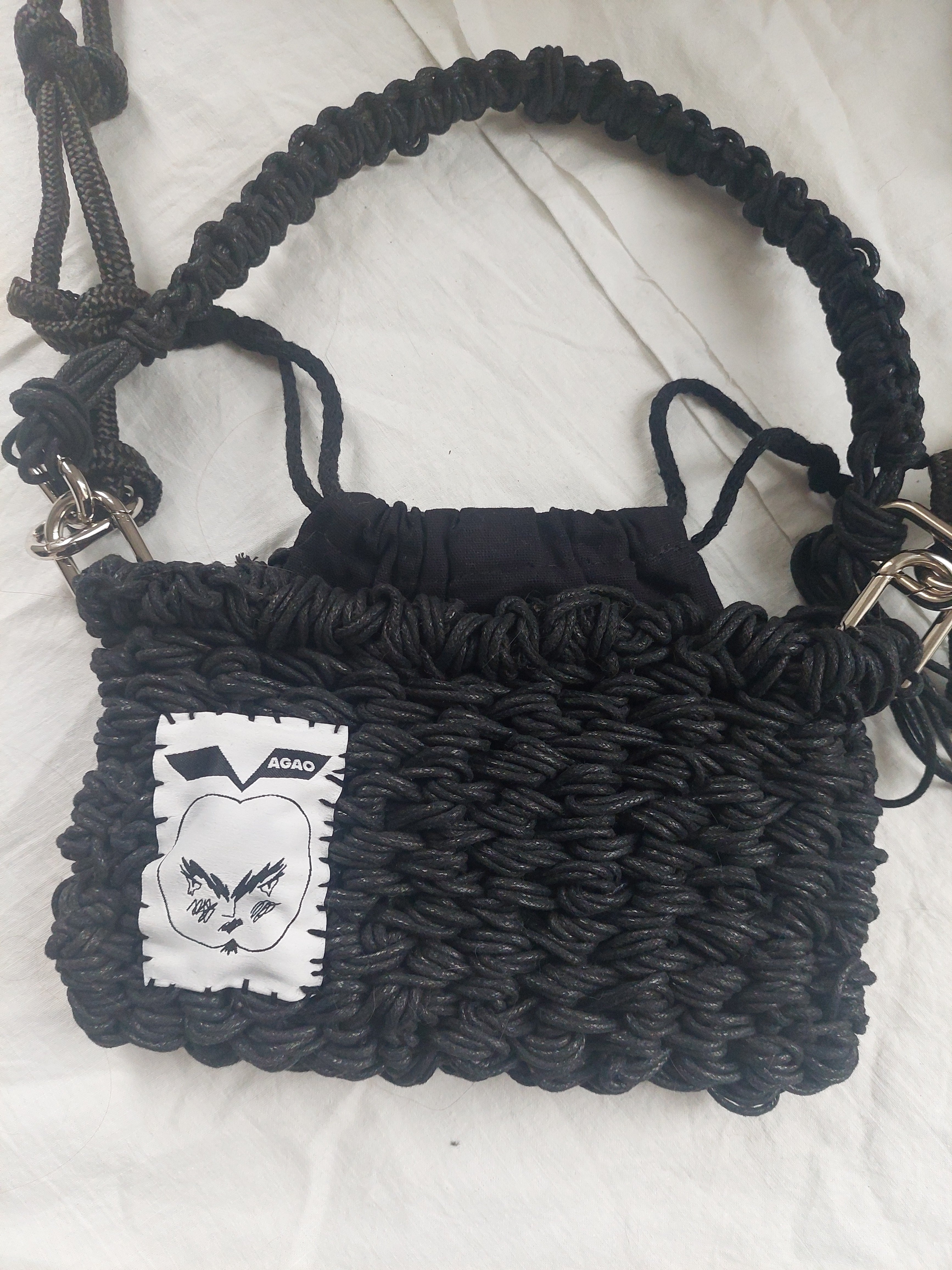 small weaved basket bag