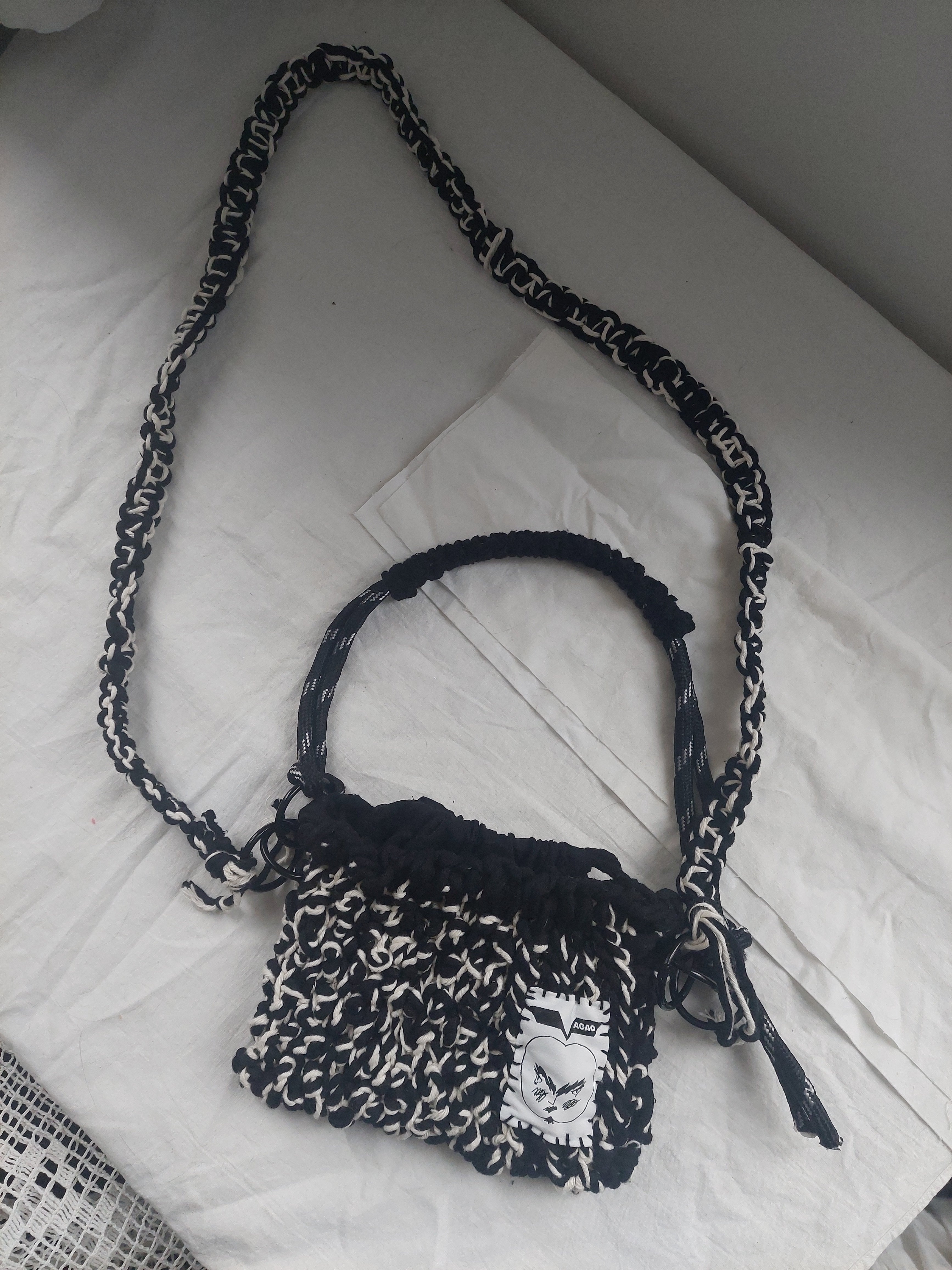 small weaved basket bag