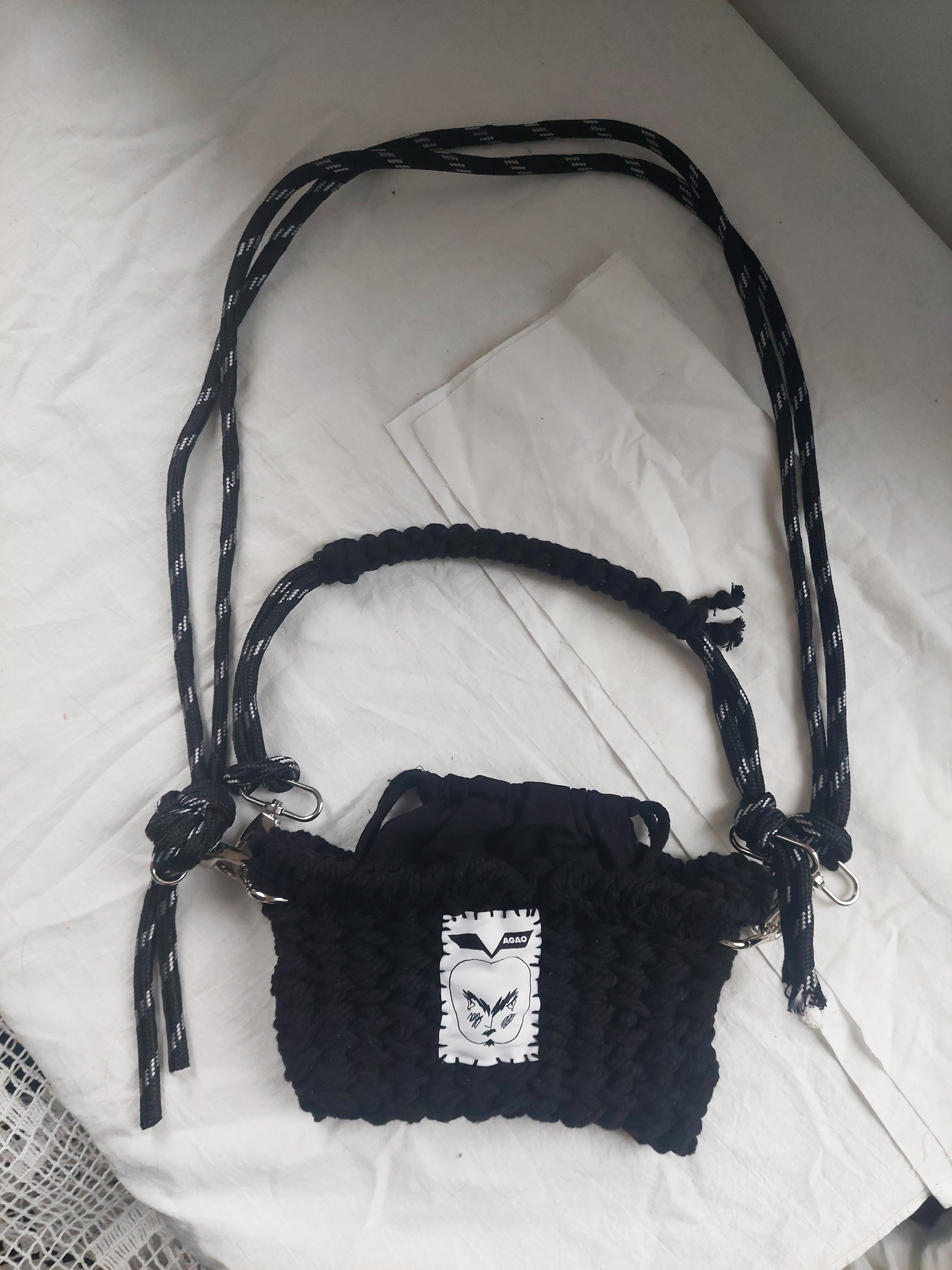 small weaved basket bag