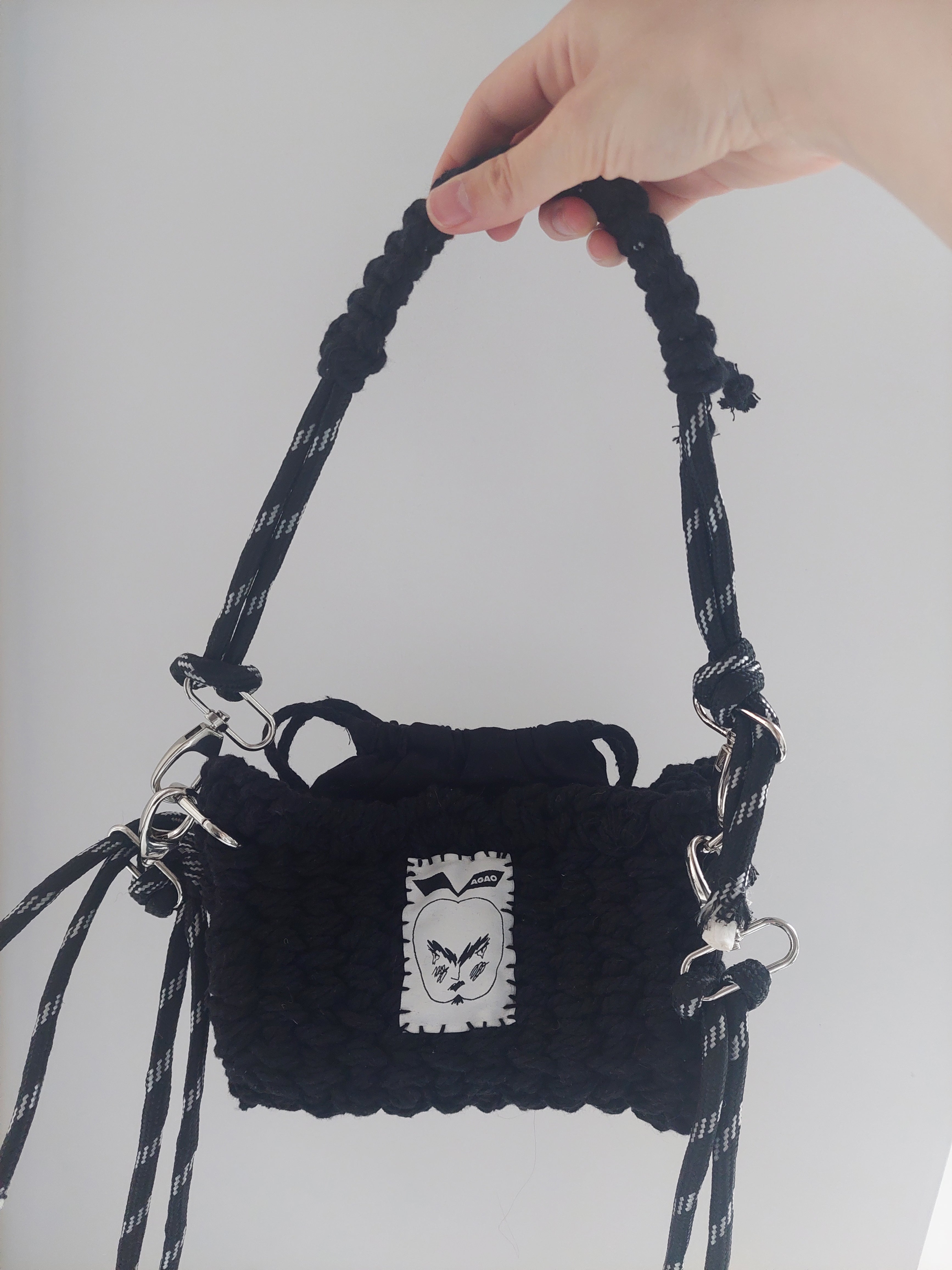 small weaved basket bag