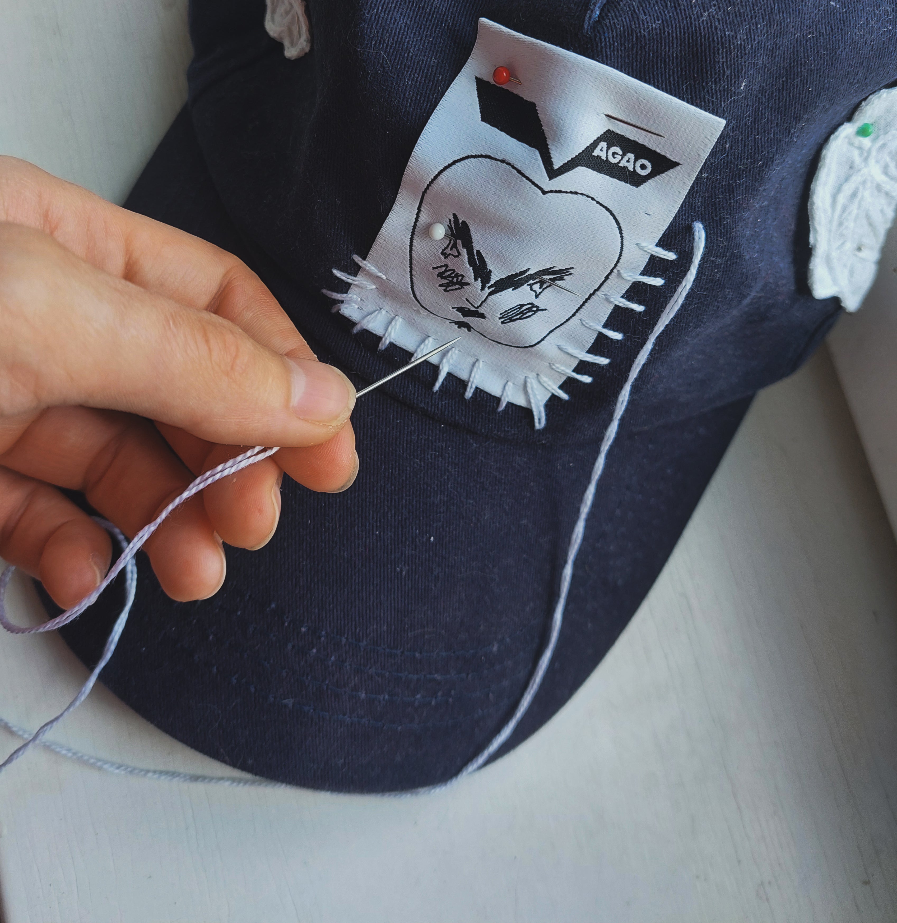 upcycled vintage hat