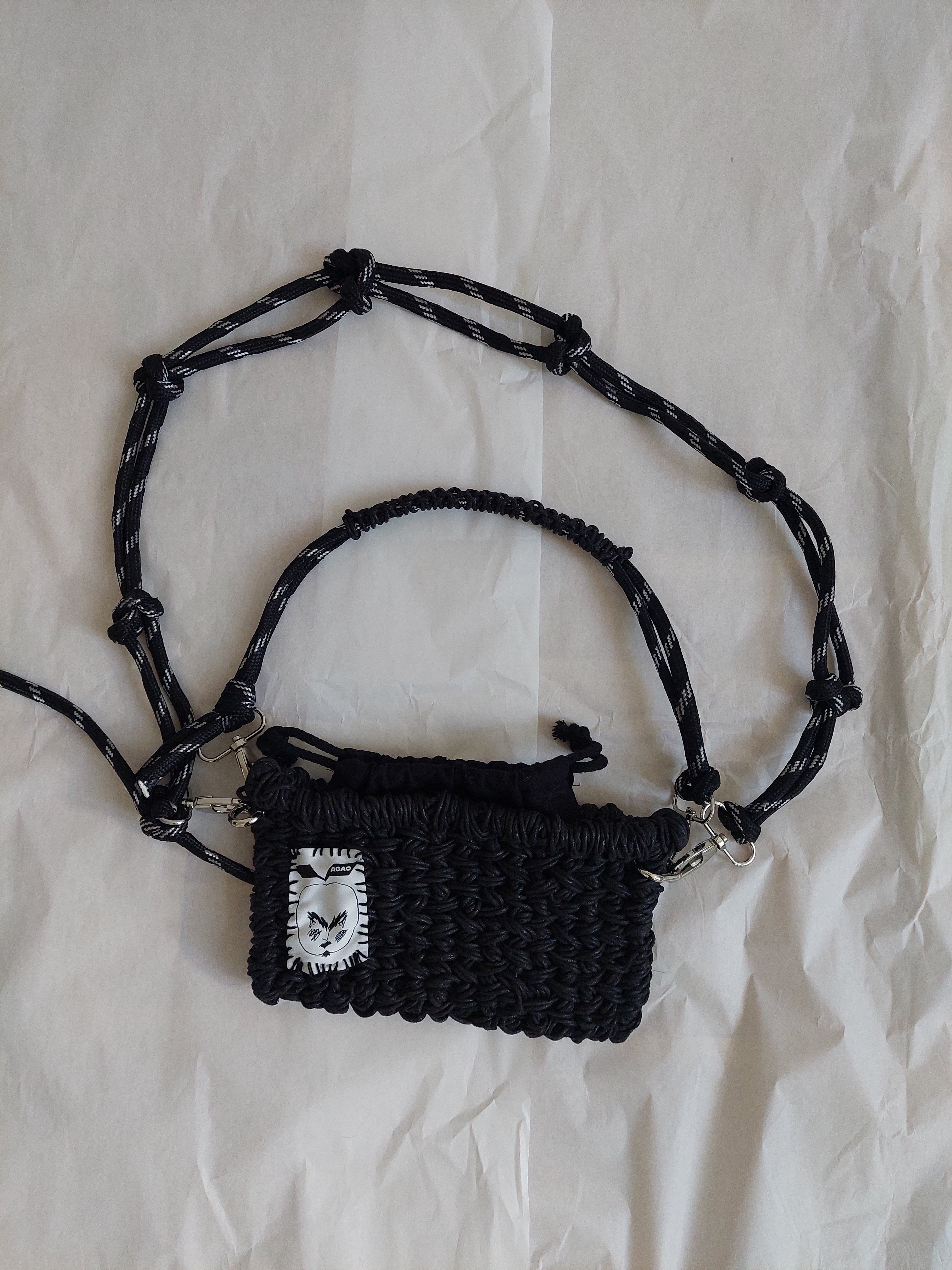 small weaved basket bag