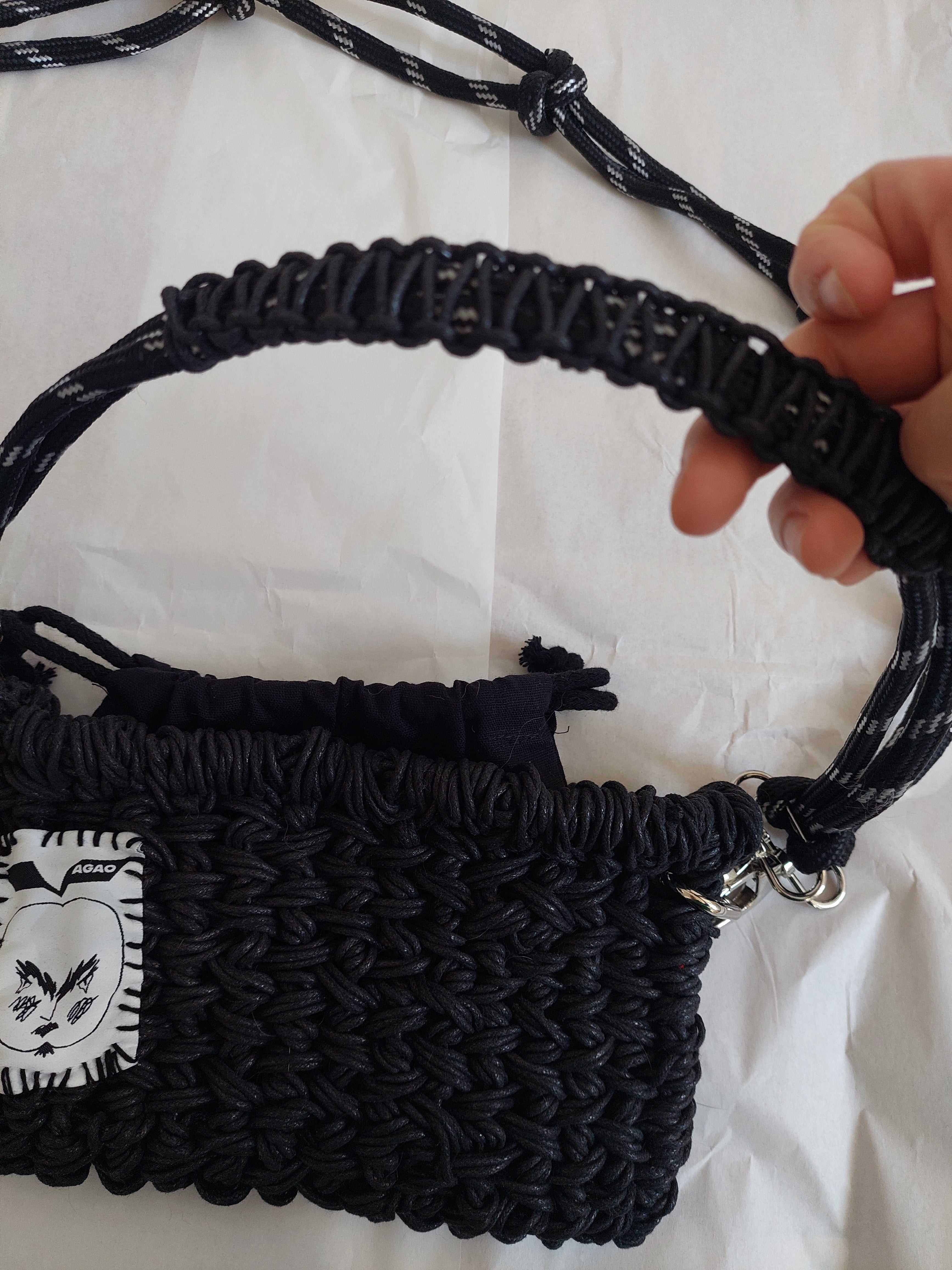 small weaved basket bag