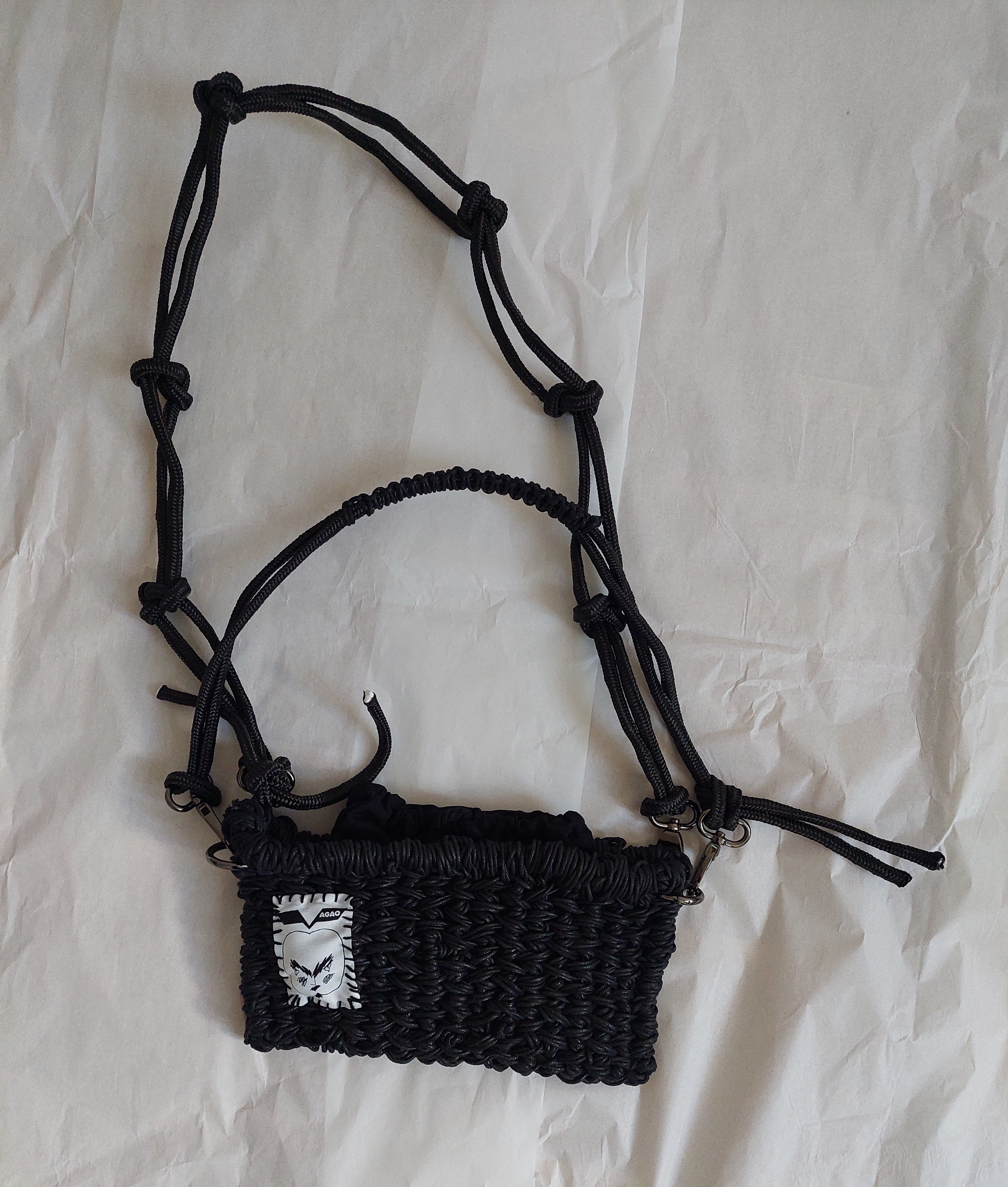 small weaved basket bag