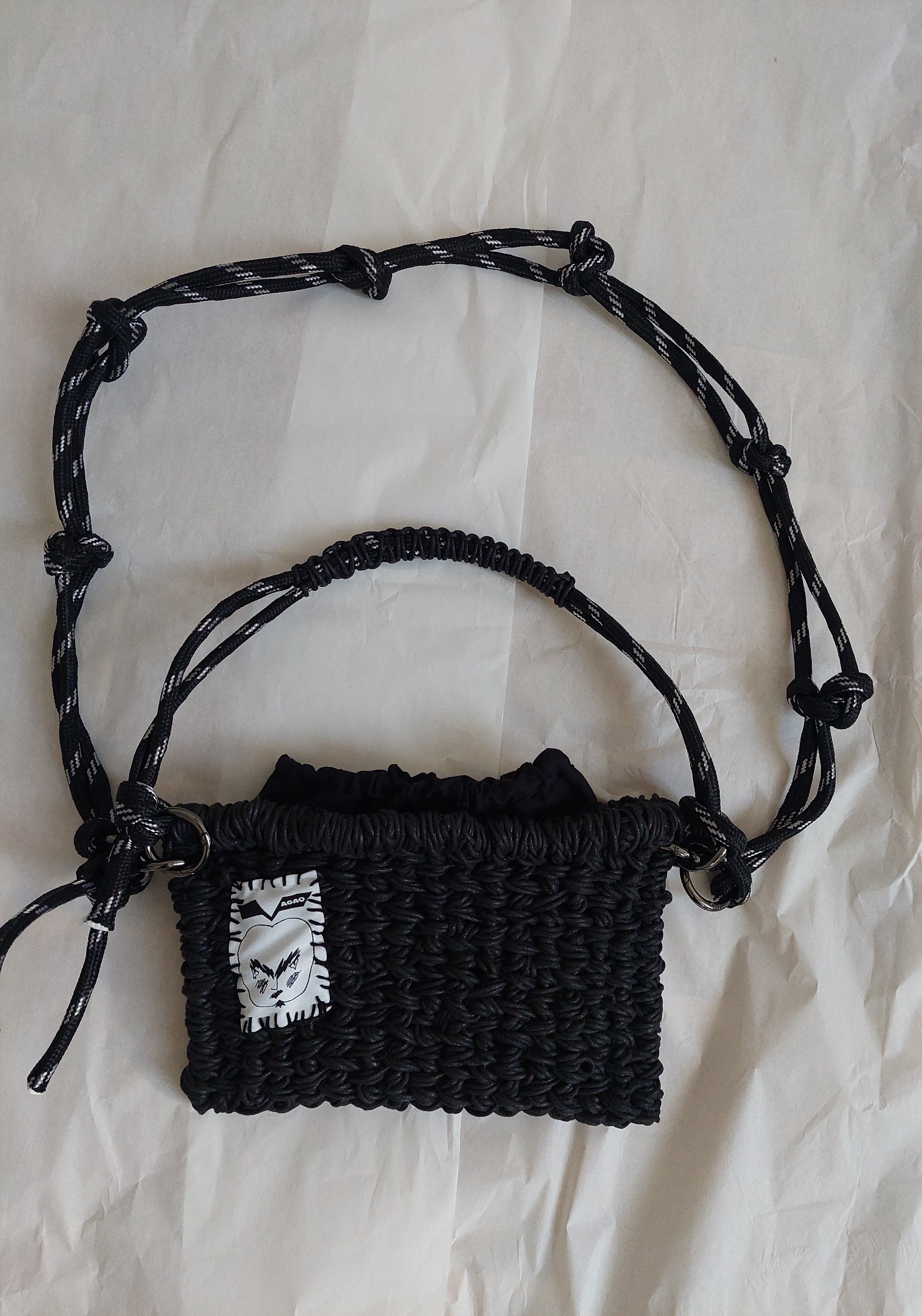small weaved basket bag