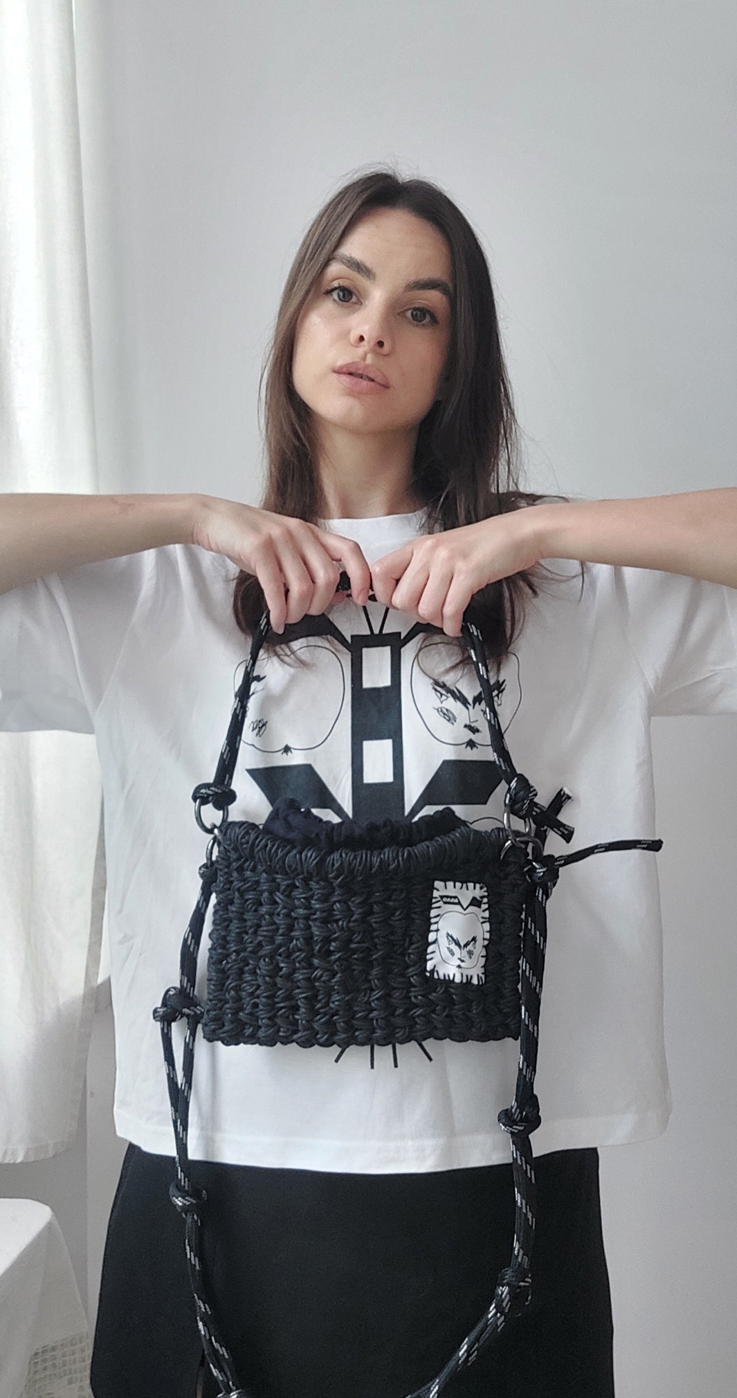 small weaved basket bag