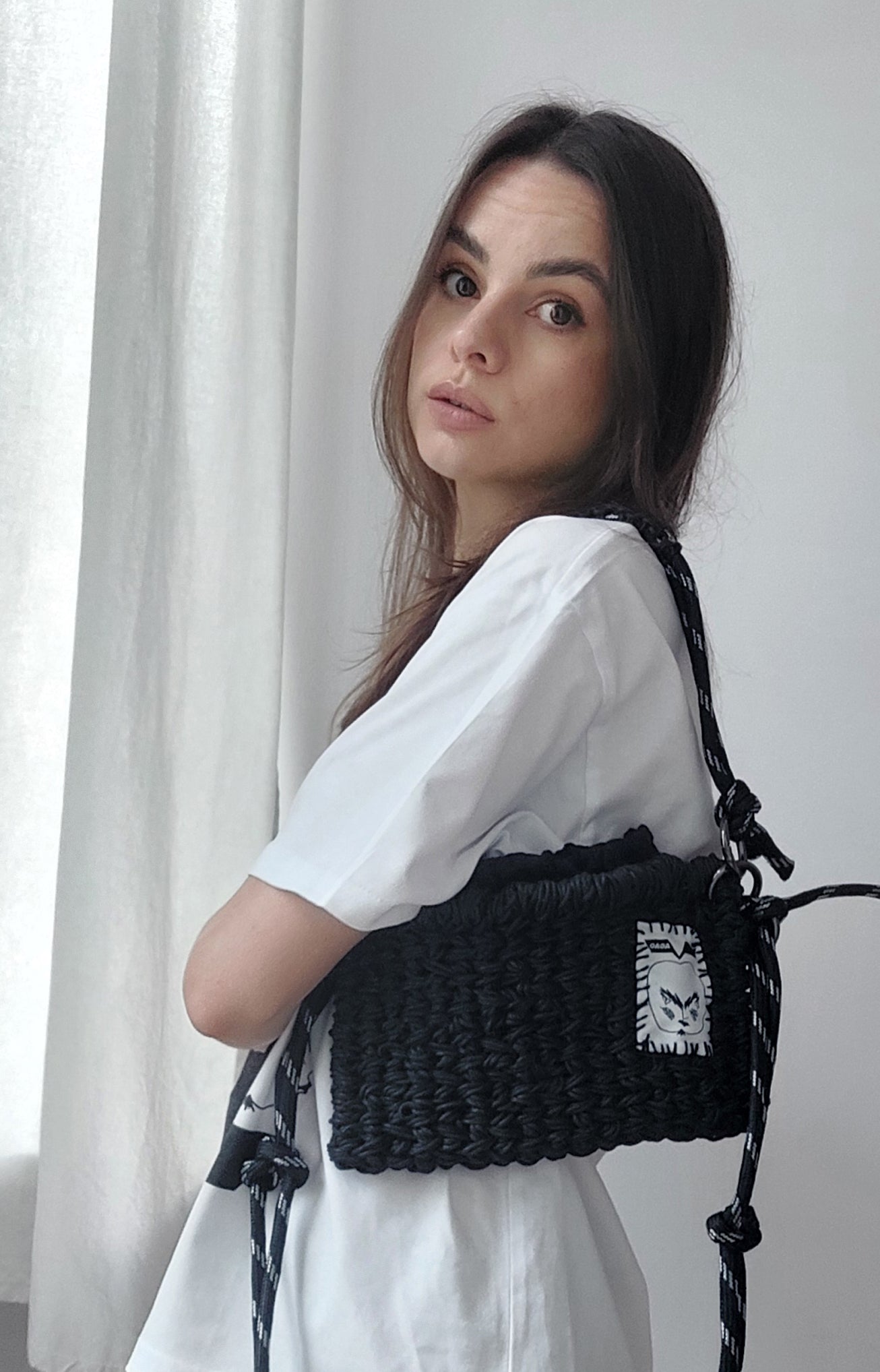 small weaved basket bag
