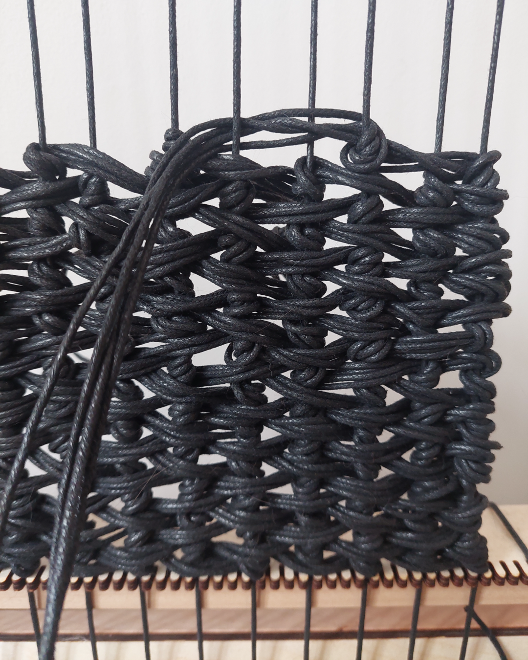 small weaved basket bag